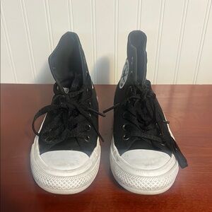 Converse Black and White High-Top Sneakers Classic Design